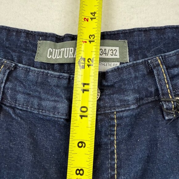 Cultura Men's Athletic Fit Natural Flex Stretch Blue Denim Jeans Size 34x32 NWT - Picture 9 of 11